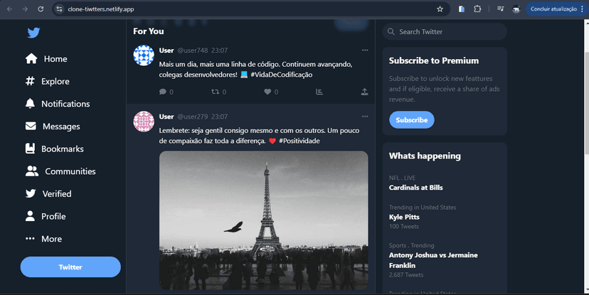 Clone Twitter